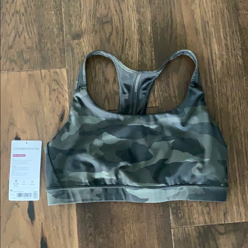 Athleta camo contender bra